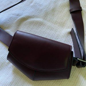 Leather cross body bag